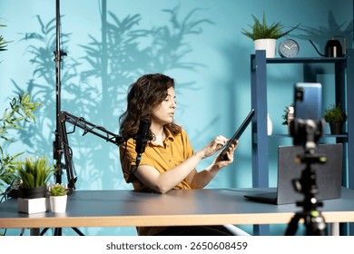 Tech reviewer portrait