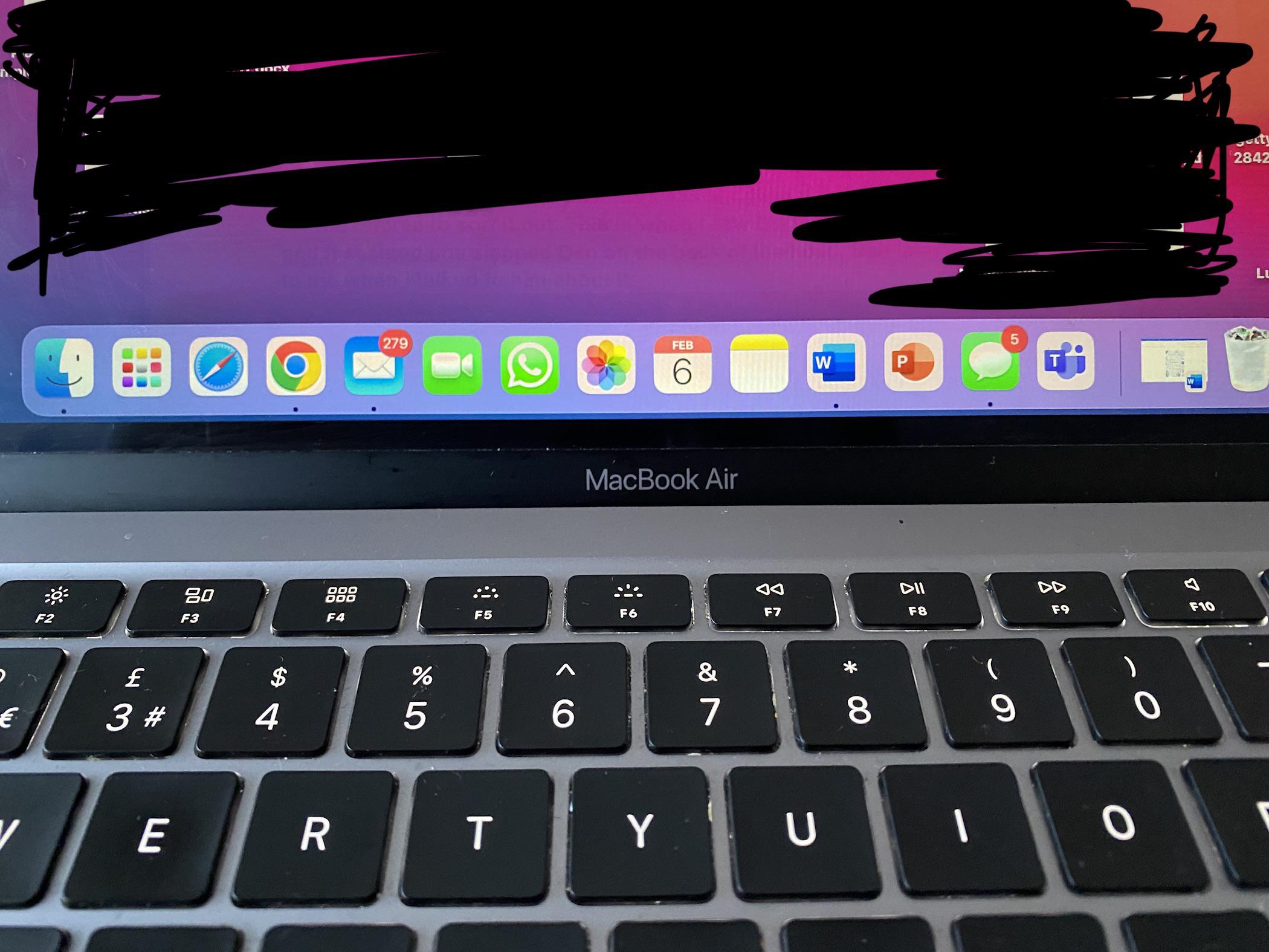 MacBook Neo display showing vibrant content