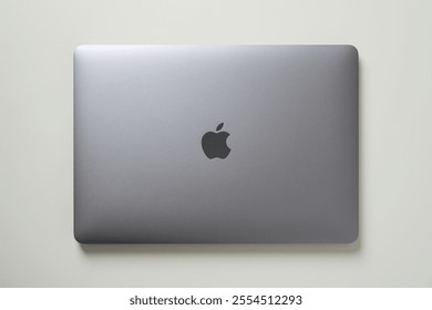 Space Gray MacBook Air closed view