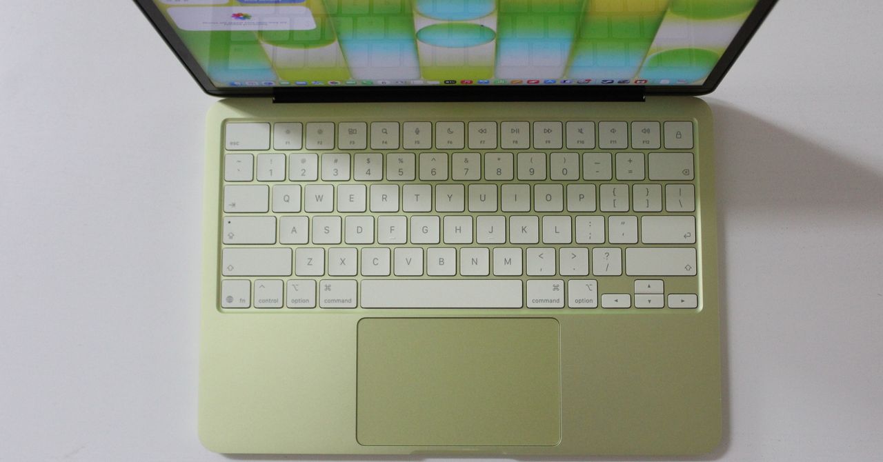 MacBook Neo 13-inch laptop front view showing display and keyboard