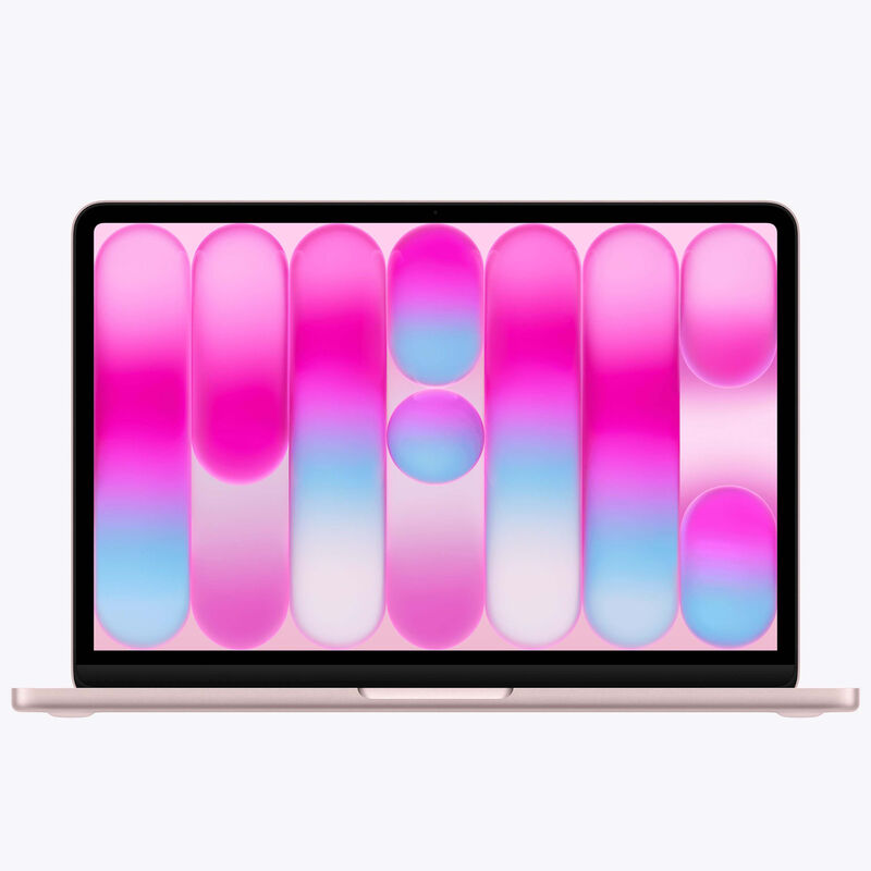 Close-up view of MacBook Neo 13-inch Liquid Retina display showing vivid colors