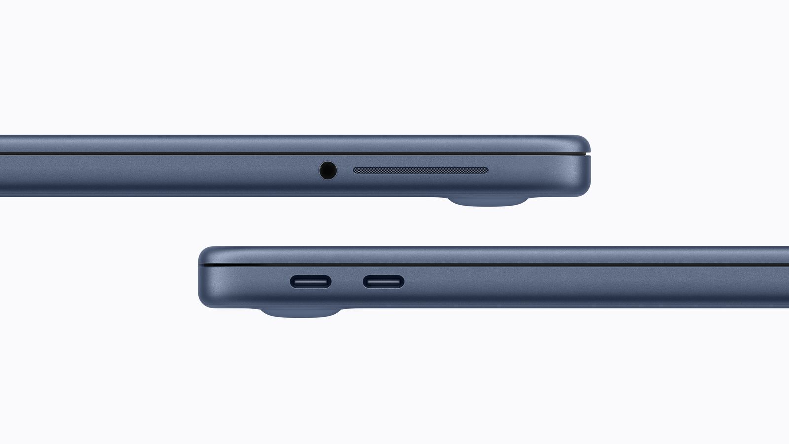 Side view of MacBook Neo showing limited port selection